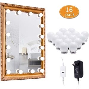 LABOREDUCER LED Vanity Mirror Lights with 16 Dimmable Light Bulbs, NWB